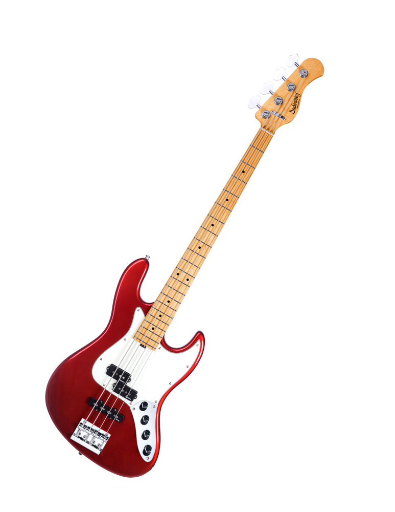 (Demo Model) : Sadowsky Guitars MetroExpress Hybrid PJ Bass 4 - Candy Apple Red Metallic