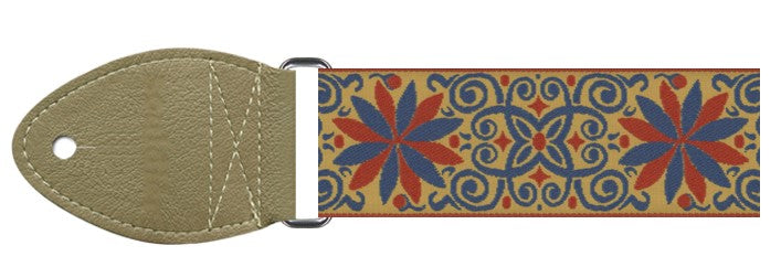 Souldier GS0371TP01TP Guitar Strap -  Dresden Star Mustard 2"