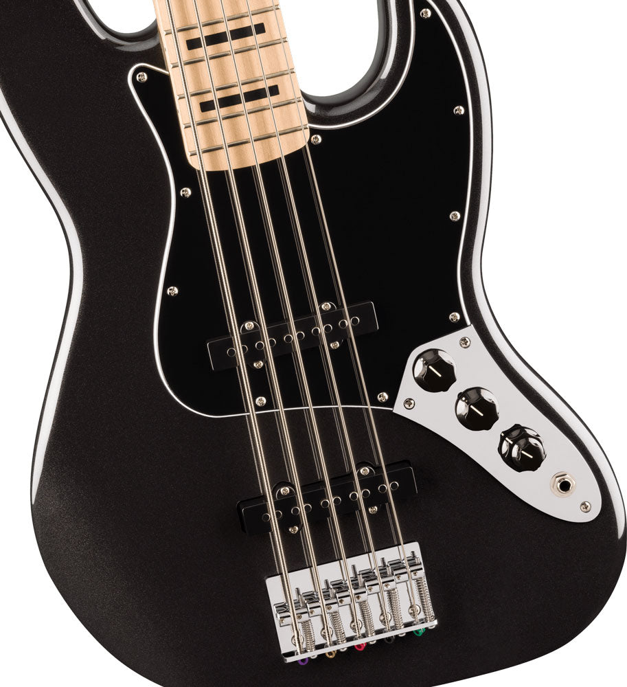 Squier Affinity Series Active Jazz Bass V - Black Metallic