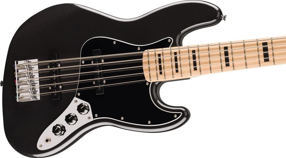 Squier Affinity Series Active Jazz Bass V - Black Metallic