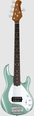 (Demo Model): Sterling by Music Man StingRay5 RAY35 5 String Bass Guitar - Dorado Green