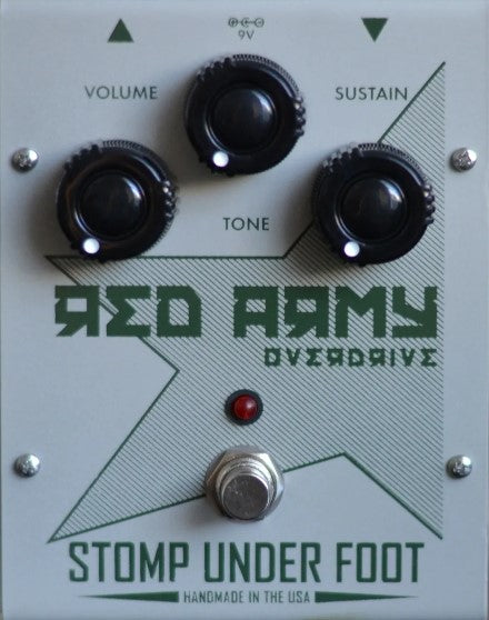 Stomp Under Foot Red Army Vintage Mini Overdrive Pedal – Flipside Music