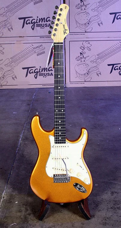 Tagima Guitars TG 500-MGY-DF/MG Electric Guitar - Metallic Golden Yellow