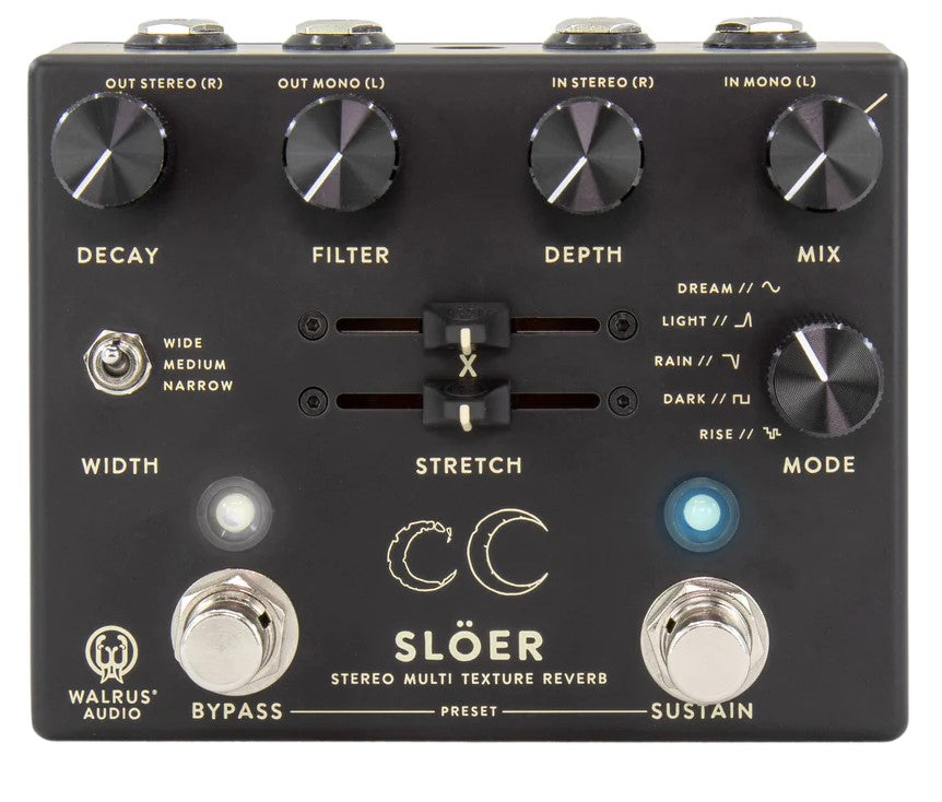 Walrus Audio Slöer Stereo Ambient Reverb Pedal - Black