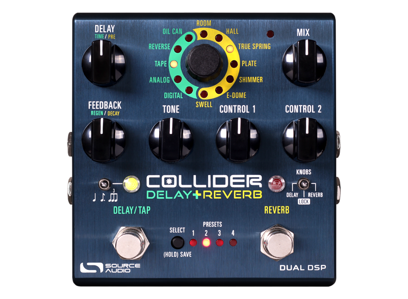 Source Audio Collider Delay+Reverb Pedal