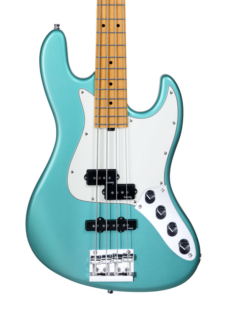 Sadowsky Guitars MetroExpress Hybrid PJ Bass 4 - Sage Green Metallic