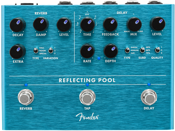 Fender Reflecting Pool Delay & Reverb Effects Pedal