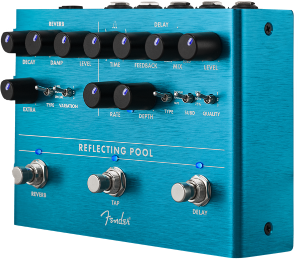 Used: Fender Reflecting Pool Delay & Reverb Effects Pedal