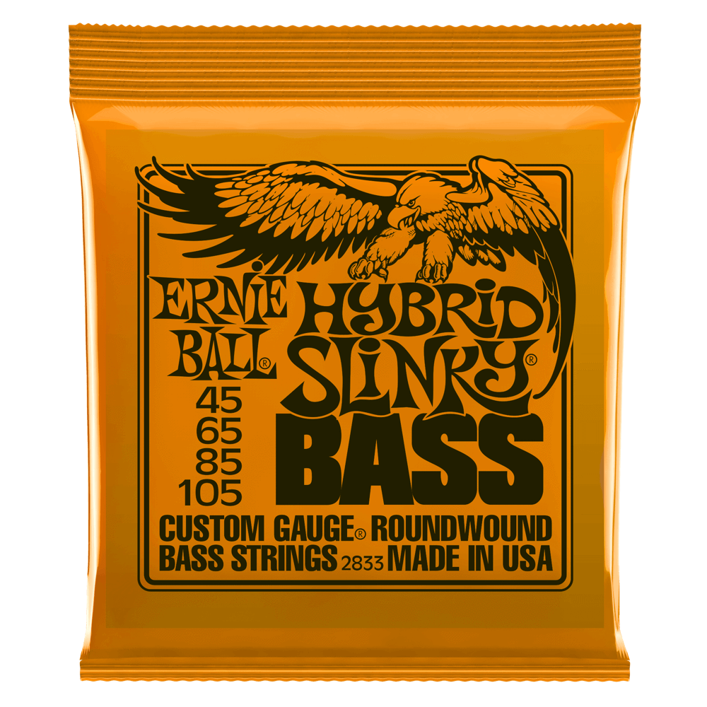 Ernie Ball Hybrid Slinky Nickel Wound Electric Bass Strings 45-105