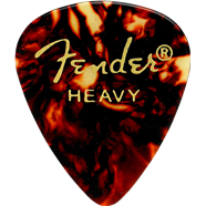 Fender 351 Shape Classic Tortoise Shell Pick Pack 12 Pack,  Heavy