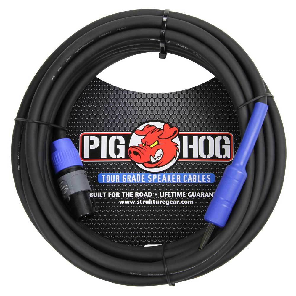 Pig Hog Speaker Cable 50ft Speakon to 1/4"