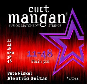 Curt Mangan 11-48 Electric Guitar Pure Nickel Set