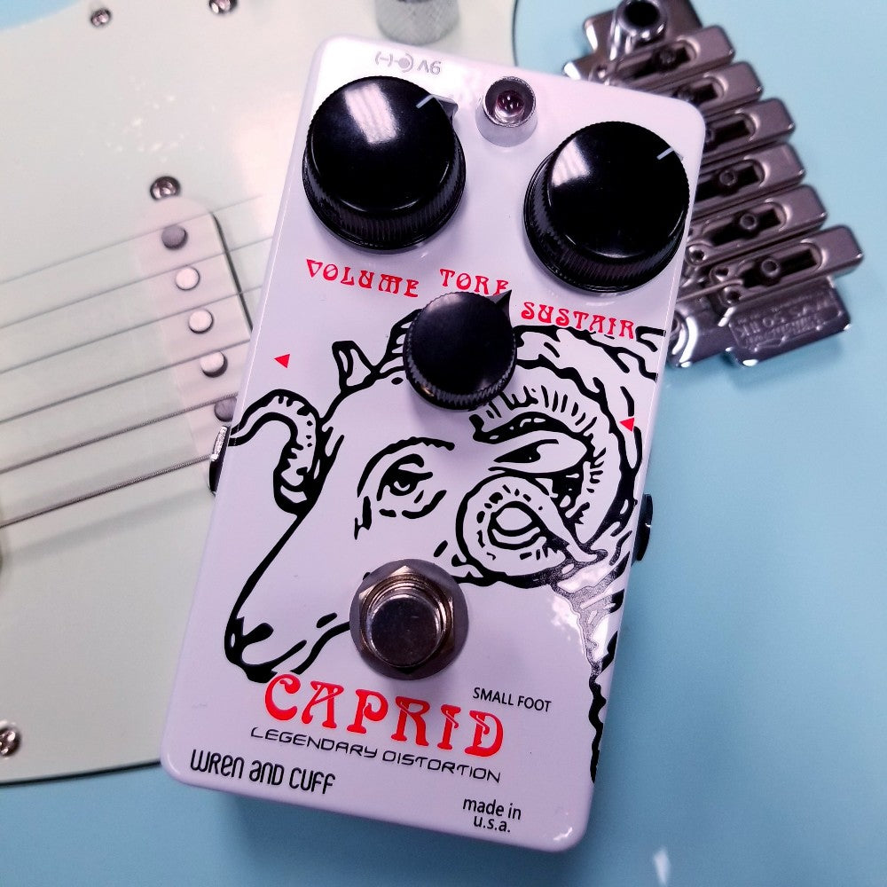 Wren and Cuff Small Foot Caprid "Ram's Head" Fuzz Pedal