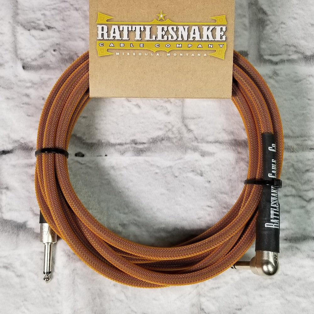 Rattlesnake Cables 15' Copper Straight to Right Angle