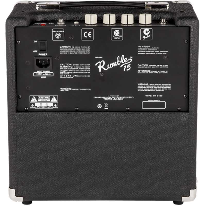 Fender Rumble 15 V3 Bass Combo Amplifier