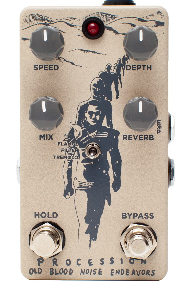modulated reverb pedal Old Blood Noise Endeavors The Procession Modulated Reverb Pedal