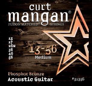 Curt Mangan Phosphor Bronze  Acoustic Guitar String Set 13-56