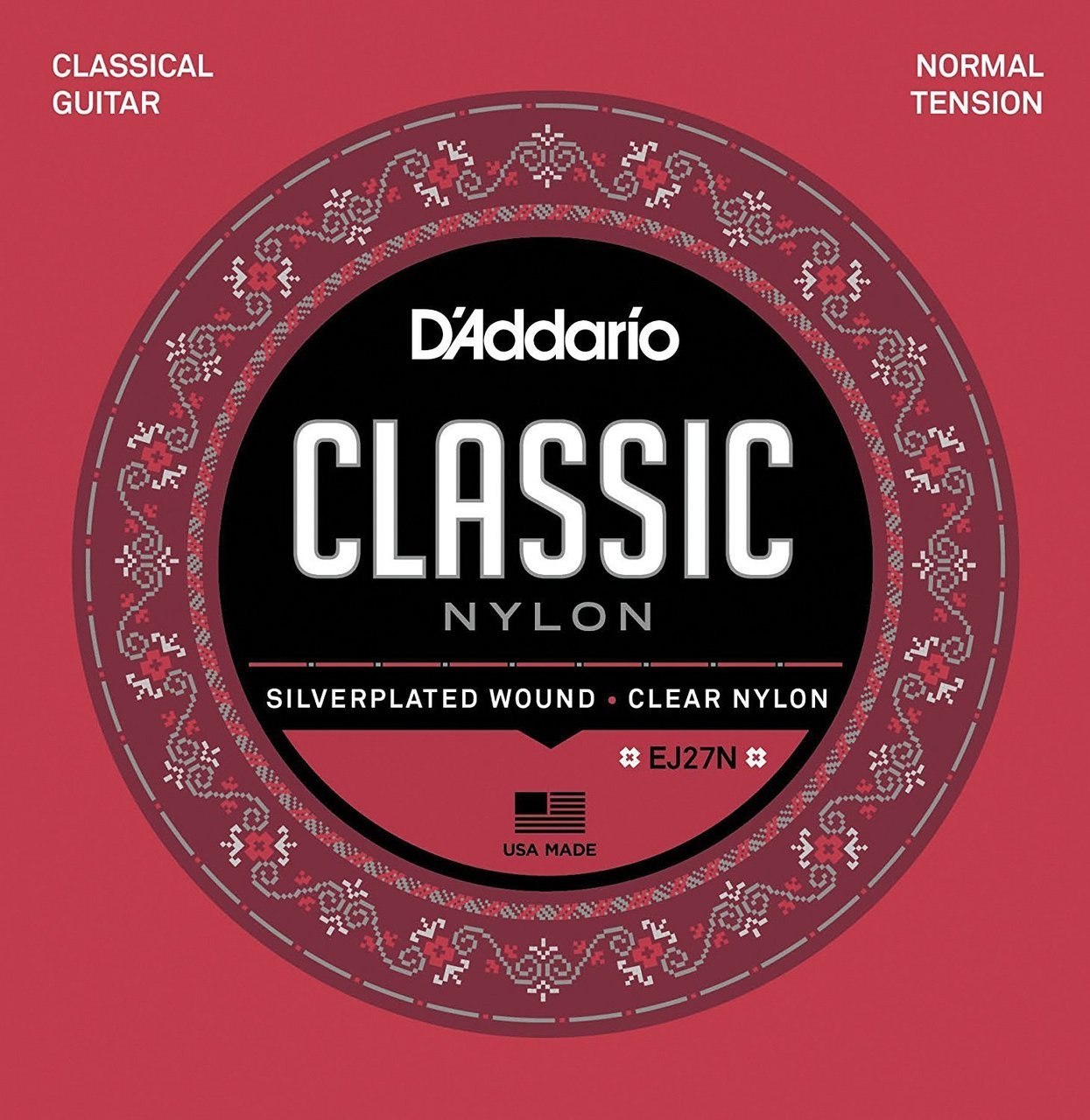 D'Addario EJ27N Classic Normal Tension Nylon Classical Guitar String Set