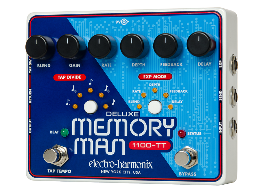 Electro-Harmonix Deluxe Memory Man Tap-Tempo Delay 1100-TT