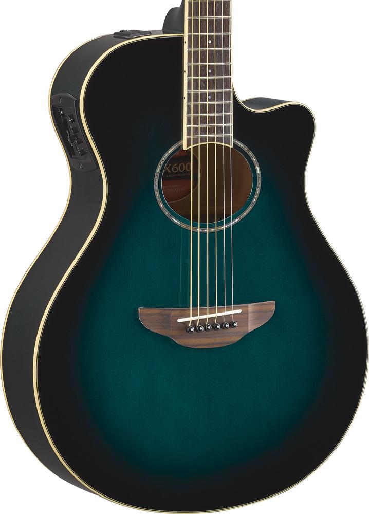 Yamaha APX600 OBB Acoustic Electric Guitar - Oriental Blue Burst