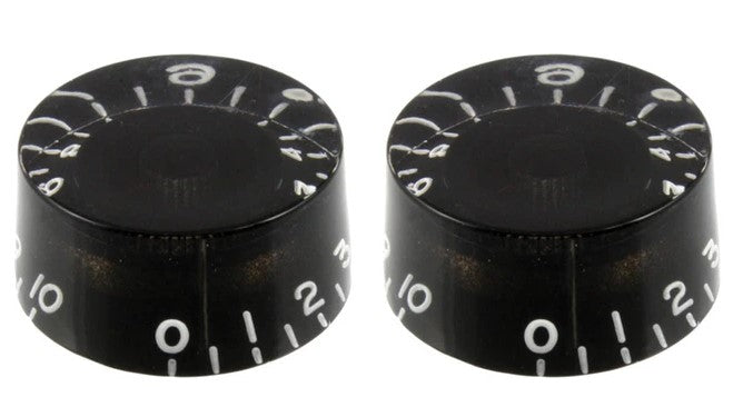 Allparts PK-0130-023 Vintage Style Speed Knobs - Set of 2 - Black