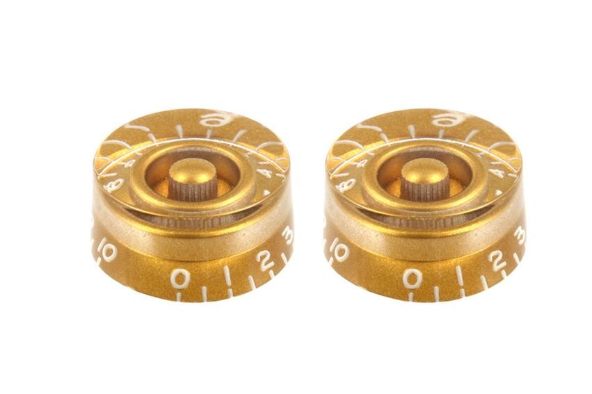 Allparts PK-0130-032 Vintage Style Speed Knobs Set of 2 -  Gold
