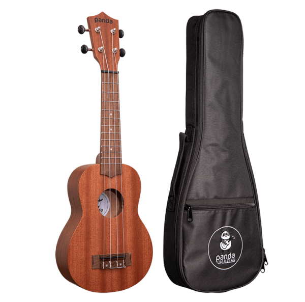 Amahi Ukuleles UKS-1 Mahogany Panda Soprano Ukulele
