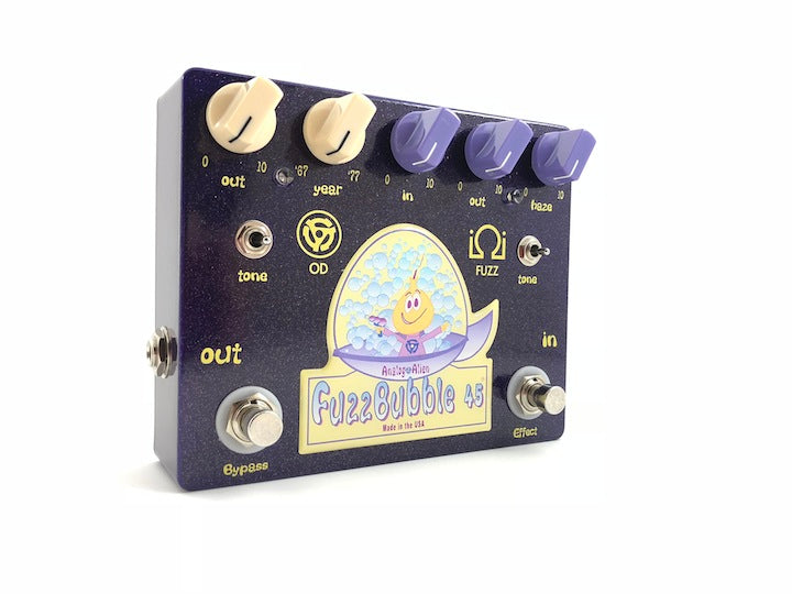 Analog Alien FuzzBubble-45 Overdrive/Fuzz Pedal
