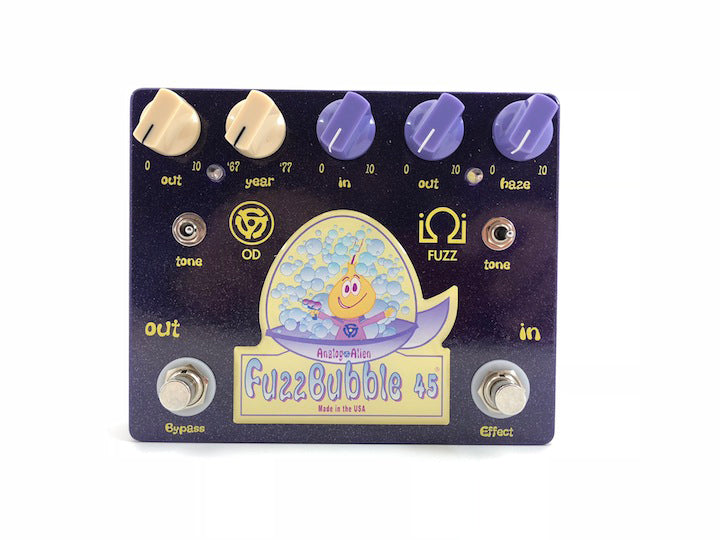 Analog Alien FuzzBubble-45 Overdrive/Fuzz Pedal