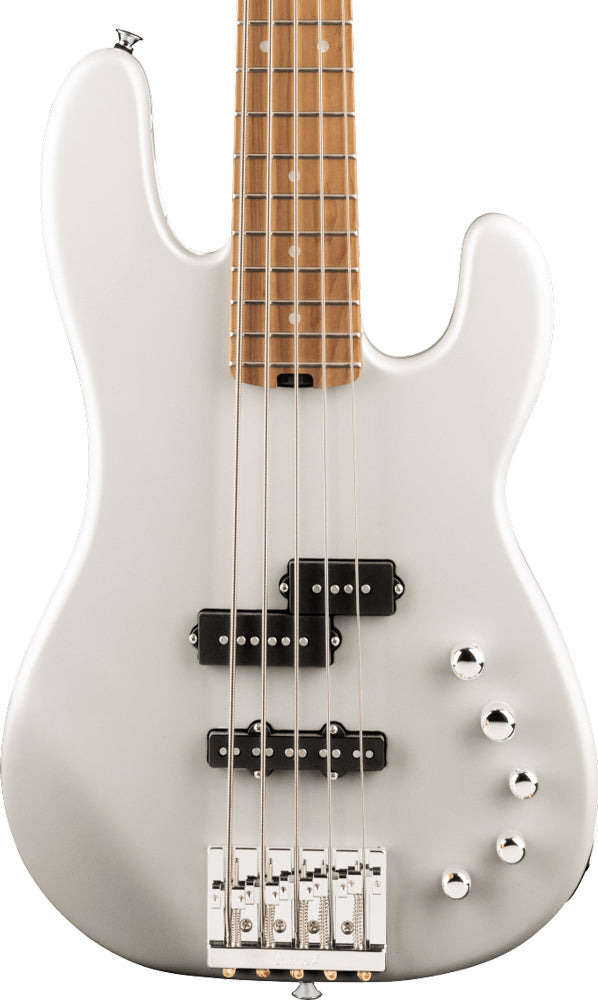 Charvel Pro-Mod San Dimas Bass PJ V Guitar - Platinum Pearl