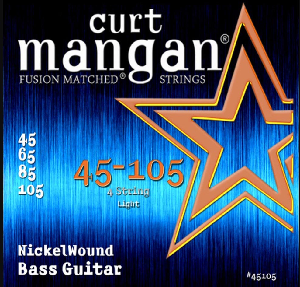 Curt Mangan 45-105 Nickel Wound Bass Strings