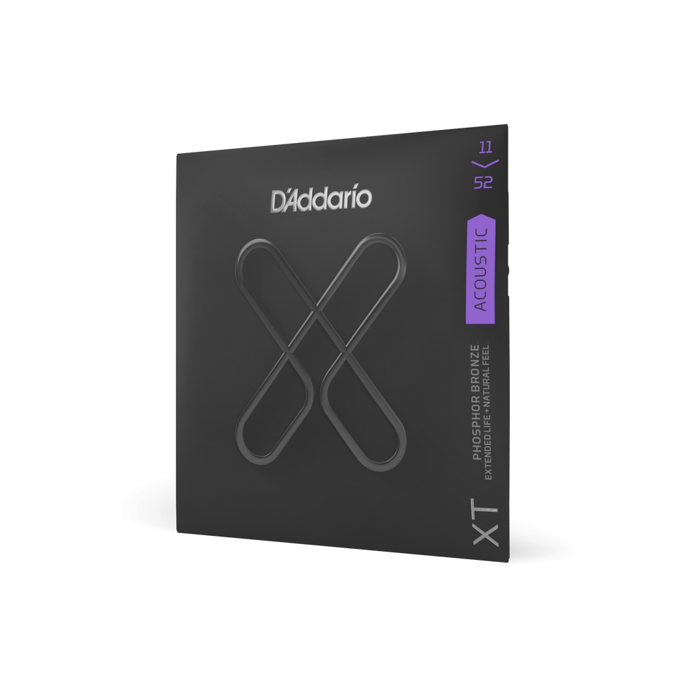 D'Addario XTAPB1152 Coated Phosphor Bronze 11-52 Custom Light Gauge Acoustic Guitar String Set