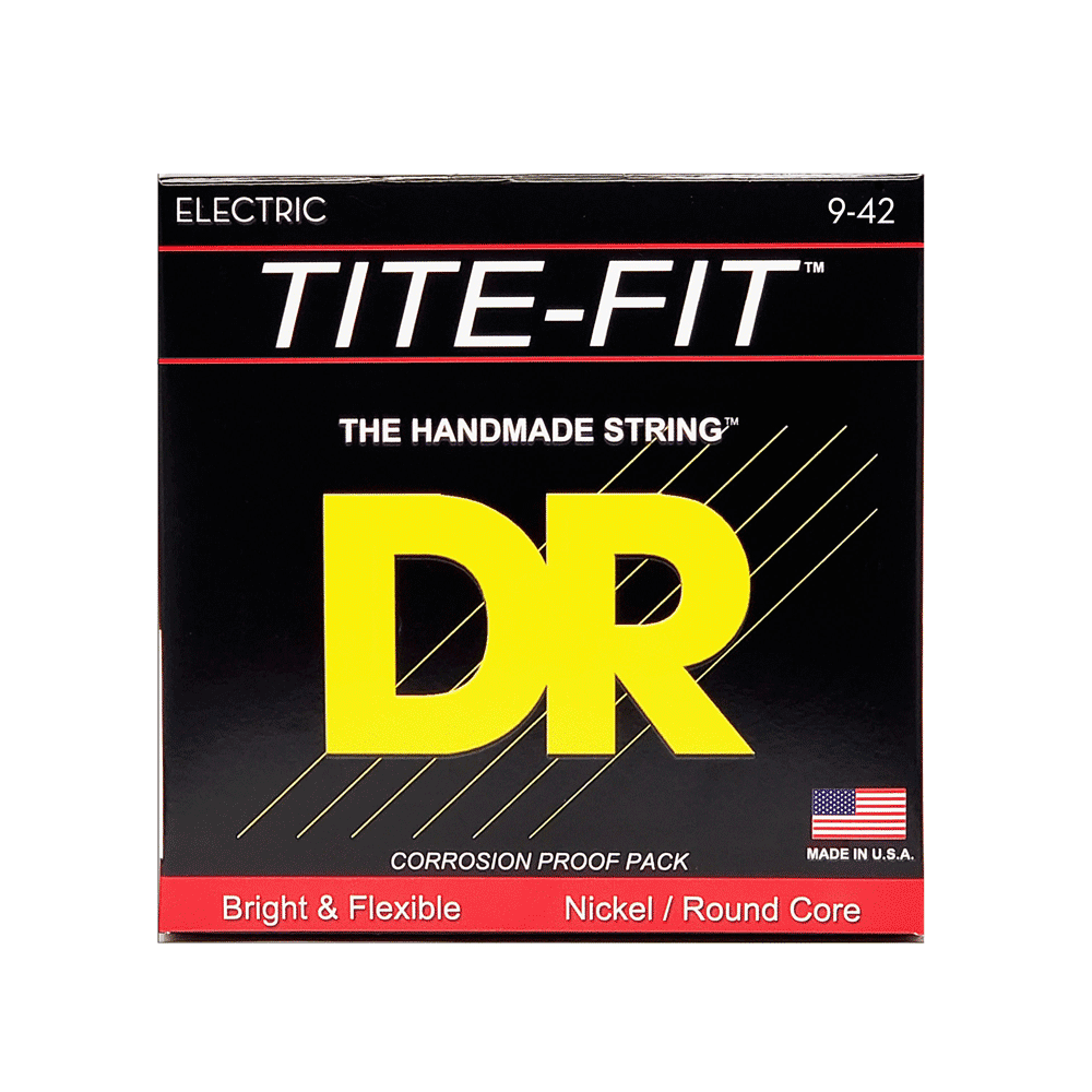 DR Strings TITE FIT Electric Guitar Strings Light LT-9 - 9-42