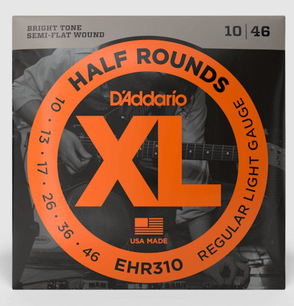 D'Addario EHR310 Half Round Reg Light Set Guitar Strings
