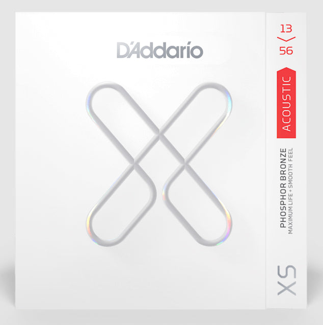 D'Addario XSAPB1356 Coated Phosphor Bronze 13-56 Acoustic Guitar String Set