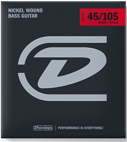 Dunlop Nickel Wound Bass String Set 45-105 Short Scale (M)