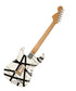 EVH Striped Series '78 Eruption Electric Guitar - White with Black Stripes Relic