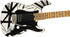EVH Striped Series '78 Eruption Electric Guitar - White with Black Stripes Relic