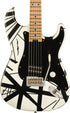 EVH Striped Series '78 Eruption Electric Guitar - White with Black Stripes Relic