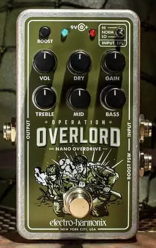 operation overlord pedal Electro-Harmonix Nano Operation Overlord Overdrive Pedal