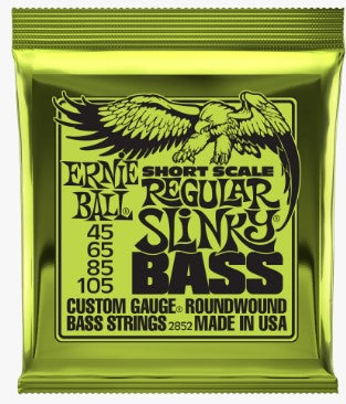 Ernie Ball Regular Slinky Nickel Wound Short Scale Bass Strings 45-105 Gauge