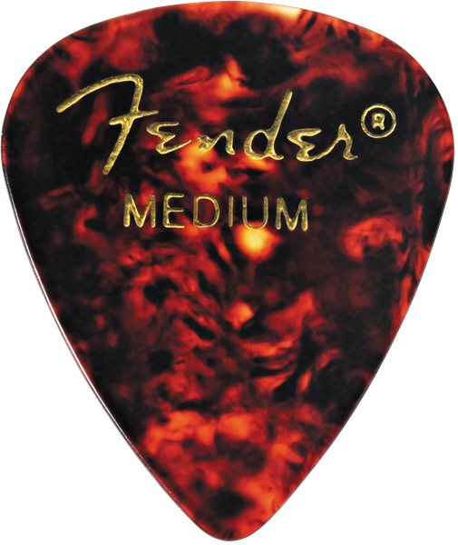 Fender 351 Shape Classic Tortoise Shell Pick Pack 12 Pack,  Medium