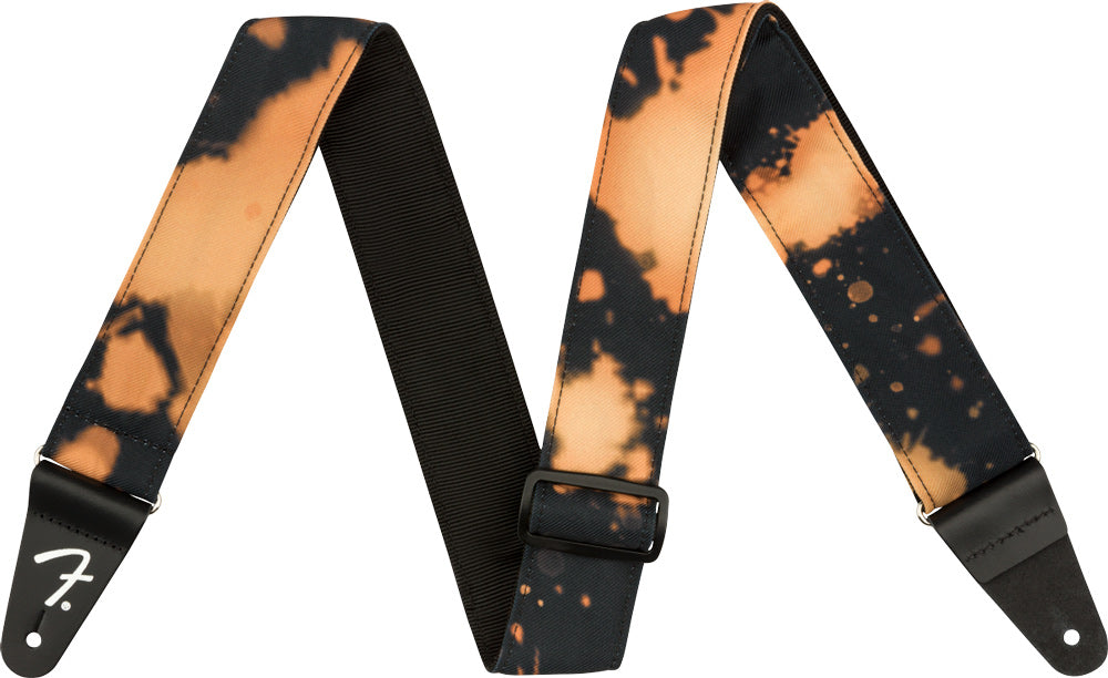 Fender Tie Dye Acid Wash Strap -  Black