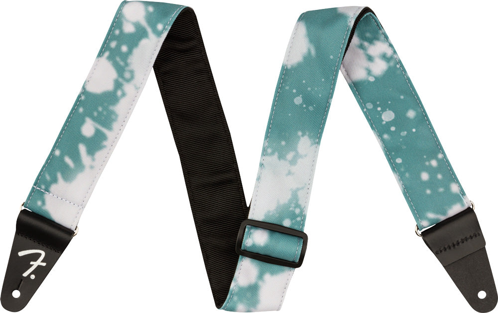 Fender Tie Dye Acid Wash Strap, Teal