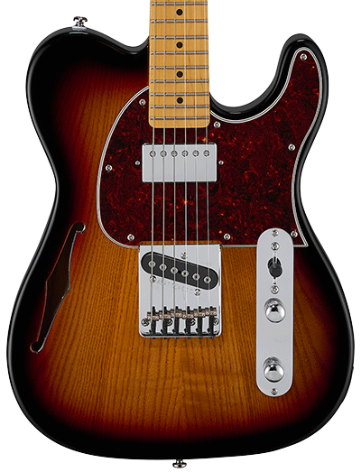 G&L Guitars ASAT Classic Bluesboy Semi-Hollow - 3 Tone Sunburst