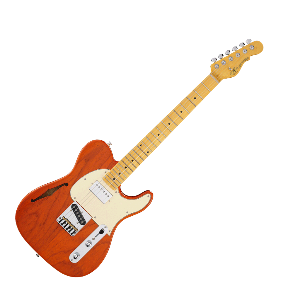 G&L Guitars ASAT Classic Bluesboy Semi-Hollow Body - Clear Orange