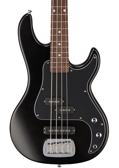 G&L Guitars Tribute Series SB-2 Bass Guitar, Satin Black