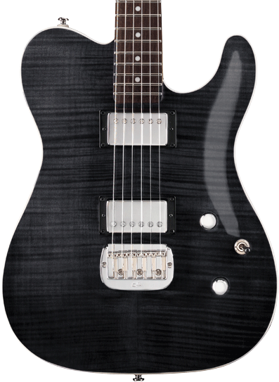 G&L Guitars ASAT Deluxe Carved Top Trans Black