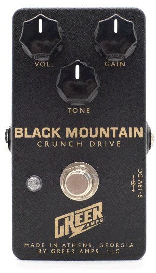 Greer Amps Black Mountain Crunch Drive Pedal