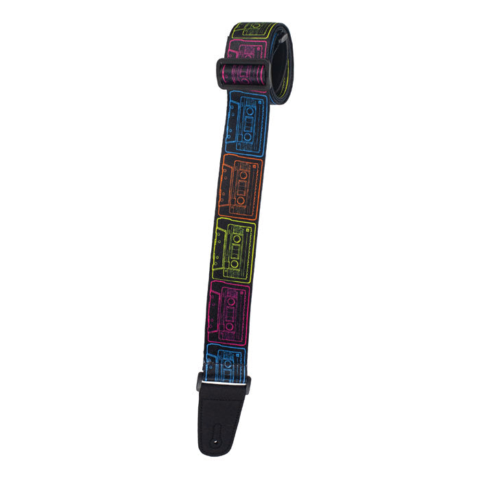 Henry Heller Artist Series Sublimation 2" Guitar Strap - Cassettes
